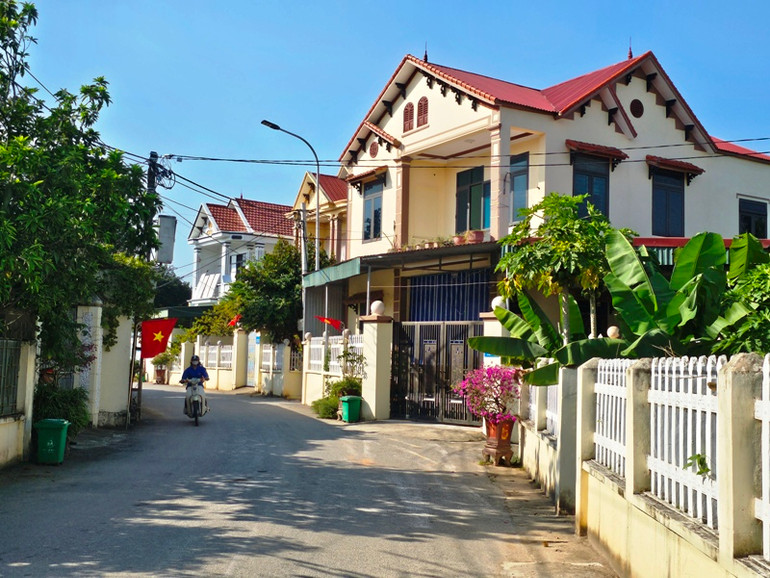 Một góc khu dân cư ở xã Đông Khê, huyện Đông Sơn, tỉnh Thanh Hóa.