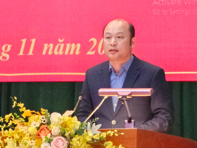 Đảng ủy Sở Nông nghiệp và Phát triển nông thôn Thanh Hóa tham luận tại Hội thảo.