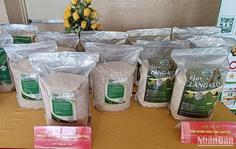 Sản phẩm OCOP 3 sao gạo làng Keo (huyện Vũ Thư, tỉnh Thái Bình).