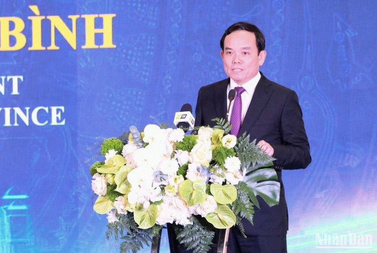 Phó Thủ tướng Trần Lưu Quang đánh giá cao sự đoàn kết, đồng lòng, nhất là trong tập thể lãnh đạo tỉnh sẽ đưa Thái Bình phát triển đột phá trong những năm tới.