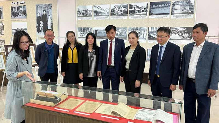 Không gian trưng bày quá trình hình thành thành phố trên cao nguyên Lâm Viên.