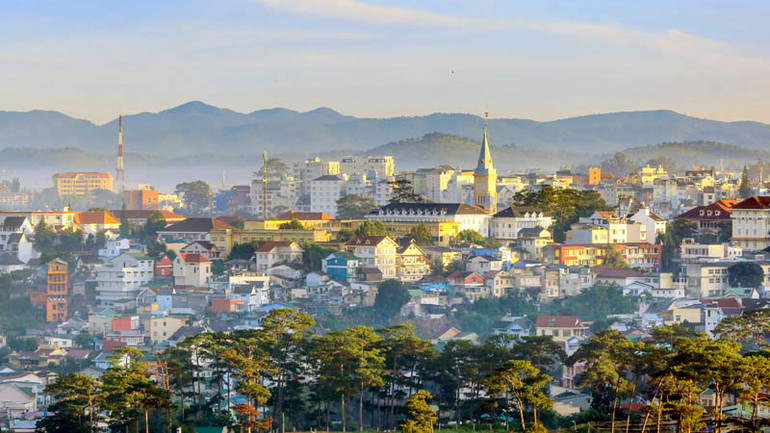 Chiều phố núi Đà Lạt.