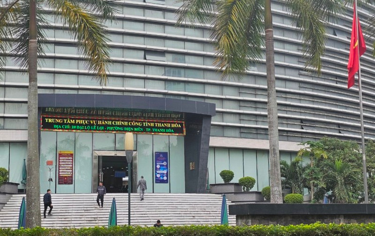 Trung tâm phục vụ hành chính công tỉnh Thanh Hóa.