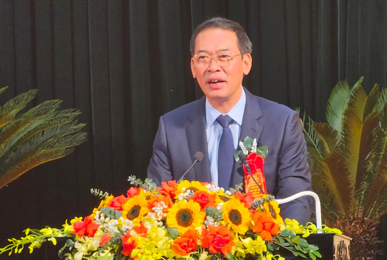 Phó Bí thư Tỉnh ủy Thanh Hóa phát biểu ý kiến chỉ đạo.