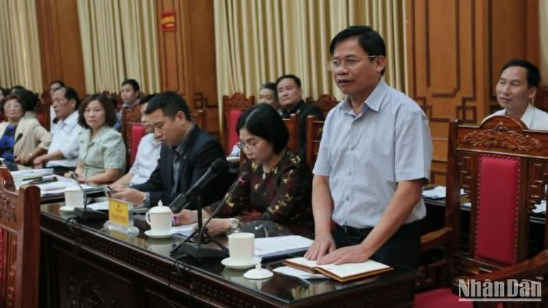 Ông Vũ Huy Đông, Công ty cổ phần Damsan phát biểu.