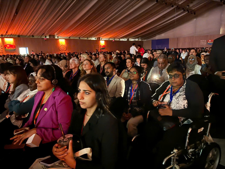 Các đại biểu dự lễ khai mạc WUF 12. (Ảnh: Thanh Bình) Các đại biểu dự lễ khai mạc WUF 12. (Ảnh: Thanh Bình)