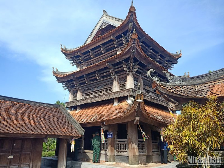 Gác chuông chùa Keo - một biểu tượng văn hóa của tỉnh Thái Bình.