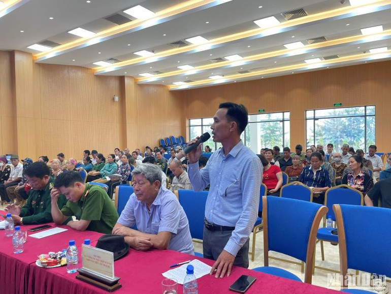 Ông Nguyễn Đức Cảnh, Trưởng thôn Tân Tiến, xã Thái Đô, huyện Thái Thụy, tỉnh Thái Bình ghi nhận những việc làm của nhà máy trong giảm thiểu tác động đến môi trường.