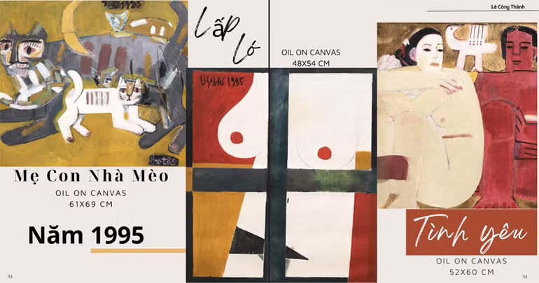 Tác phẩm của họa sĩ, nhà điêu khắc Lê Công Thành.