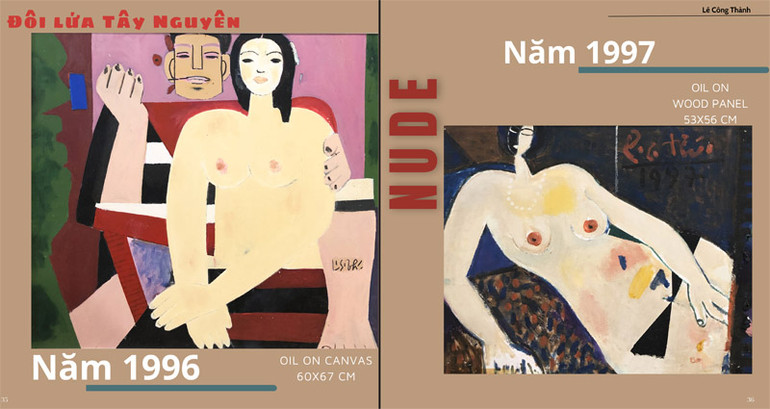 Tác phẩm của họa sĩ, nhà điêu khắc Lê Công Thành.