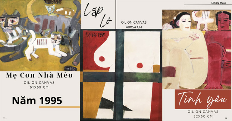 Tác phẩm của họa sĩ, nhà điêu khắc Lê Công Thành.