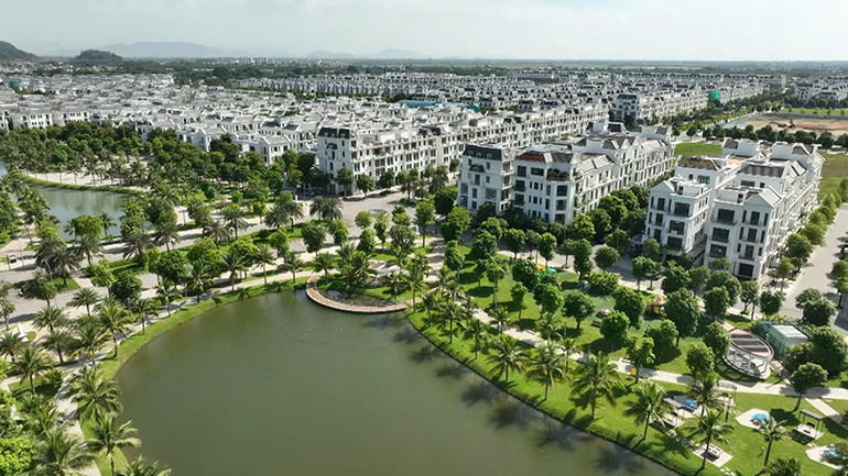 Một góc khu đô thị mới ở thành phố Thanh Hóa.