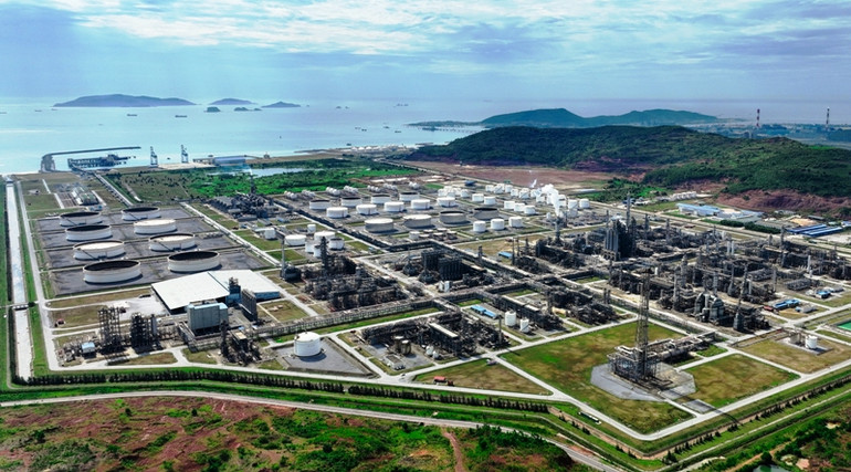 Khu liên hợp Lọc hóa dầu Nghi Sơn ở phía nam tỉnh Thanh Hóa.