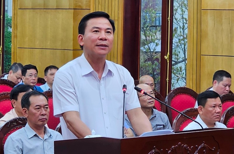 Bí thư Tỉnh ủy Thanh Hóa phát biểu tại hội nghị chống khai thác IUU.