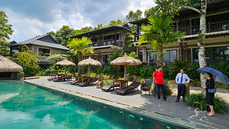 Một cơ sở dịch vụ du lịch tại xã Thành Lâm, huyện Bá Thước, tỉnh Thanh Hóa.