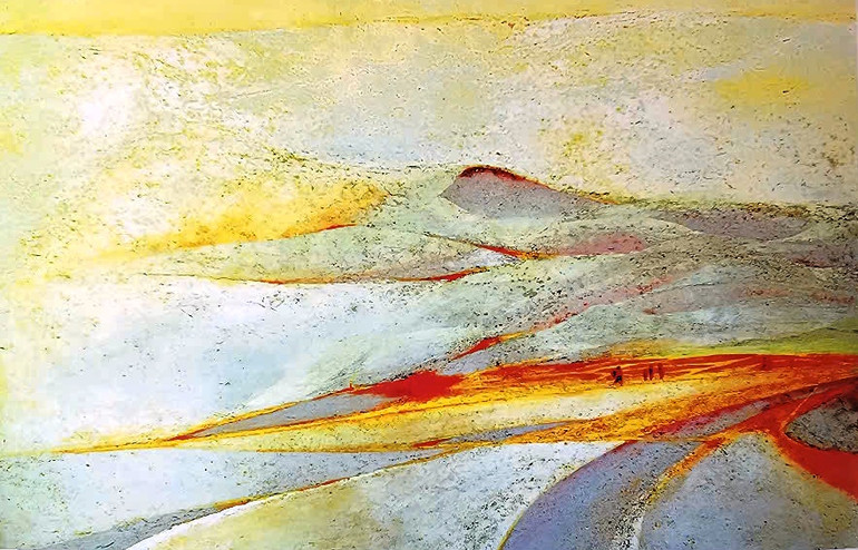 "Ngả rẽ" - tranh sơn dầu.