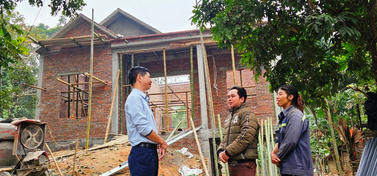 Có thêm ngôi nhà mới đang hoàn thiện, đem lại niềm vui cho người nghèo ở Thanh Hóa.