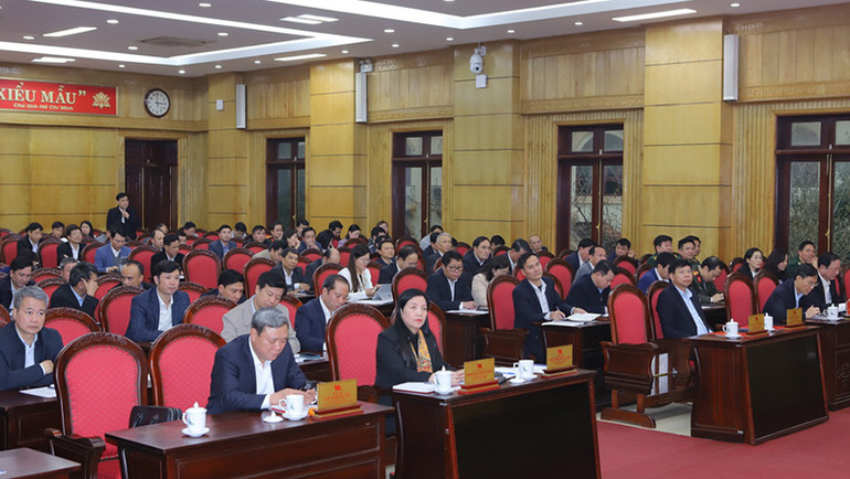 Các đại biểu tham dự Hội nghị tổng kết công tác Tổ chức xây dựng Đảng năm 2024.