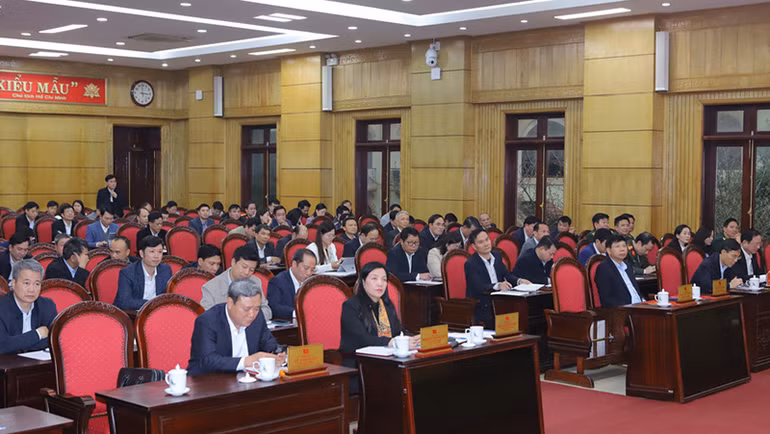 Các đại biểu tham dự Hội nghị tổng kết công tác Tổ chức xây dựng Đảng năm 2024.