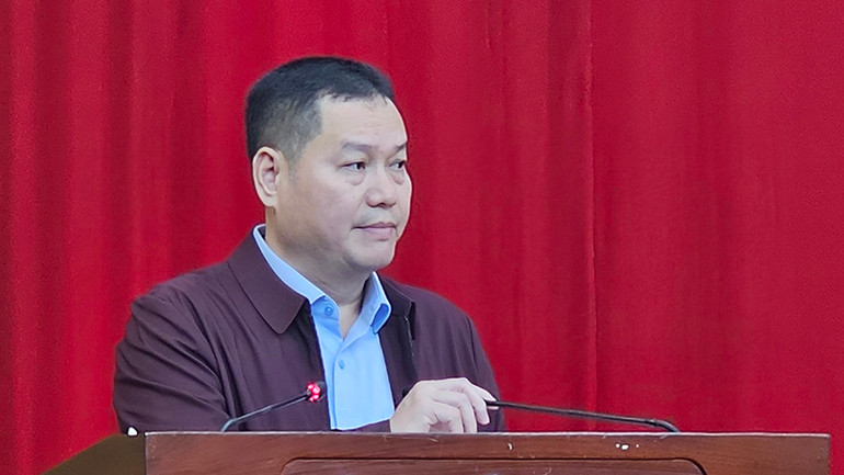 Giám đốc Sở Văn hóa-Thể thao và Du lịch Thanh Hóa thông tin những kết quả đạt được trong thực hiện Nghị quyết số 18/NQ-TW.