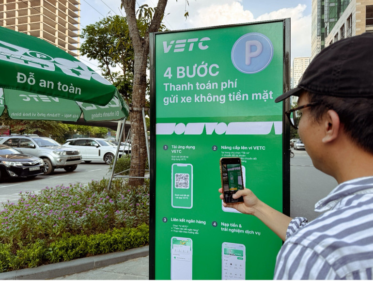 Thu phí đỗ xe qua VETC Thu phí đỗ xe qua VETC