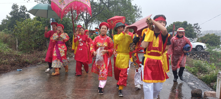 Nghi lễ rước nước được phục dựng từ năm 2010 đến nay.