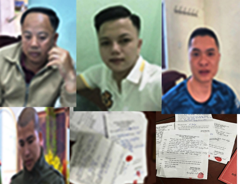 Một số đối tượng cùng tài liệu liên quan hành vi cho vay lãi nặng trong giao dịch dân sự.