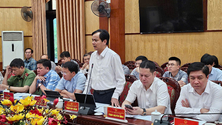 Sở Khoa học và Công nghệ Thanh Hóa báo cáo thực hiện nhiệm vụ được giao.