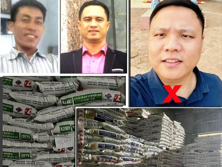 Các đối tượng cùng tang vật vụ án. Các đối tượng cùng tang vật vụ án.