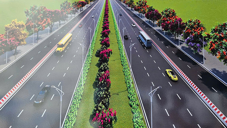 Phối cảnh Đại lộ nam sông Mã.