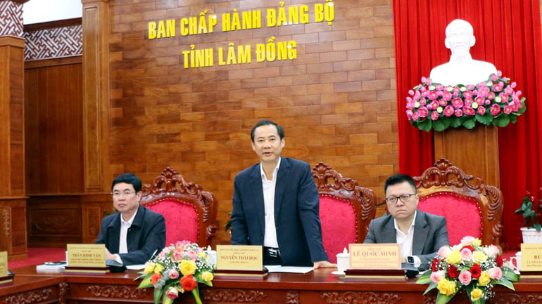 Quyền Bí thư Tỉnh ủy Lâm Đồng Nguyễn Thái Học khẳng định, báo chí là kênh thông tin đặc biệt quan trọng.