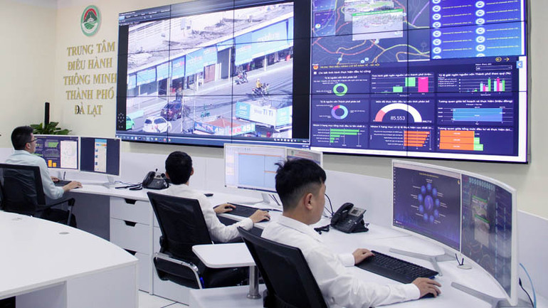 Trung tâm điều hành thông minh thành phố Đà Lạt.
