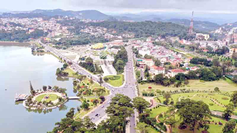 Khu vực trung tâm thành phố Đà Lạt.