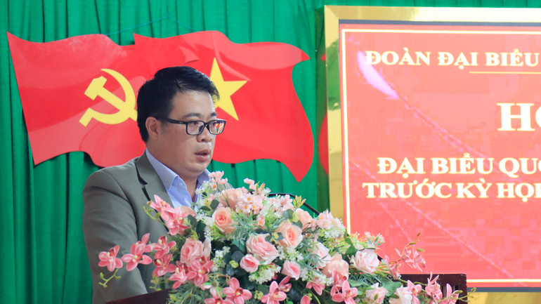 Phó Chủ tịch Ủy ban nhân dân tỉnh Lâm Đồng Nguyễn Ngọc Phúc tiếp thu, giải trình ý kiến cử tri.