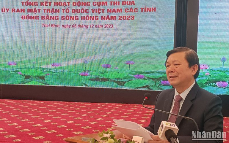 Phó Chủ tịch Ủy ban Trung ương Mặt trận Tổ quốc Việt Nam Nguyễn Hữu Dũng lưu ý các tỉnh chú trọng hơn nữa công tác nắm bắt tình hình nhân dân.