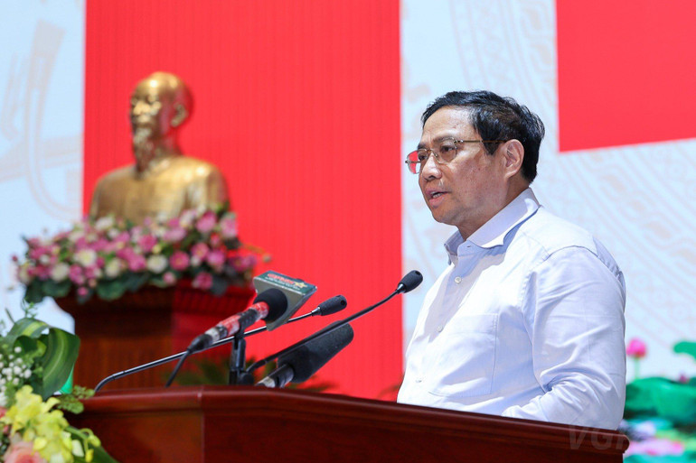 Thủ tướng Phạm Minh Chính phát biểu tại Hội nghị.