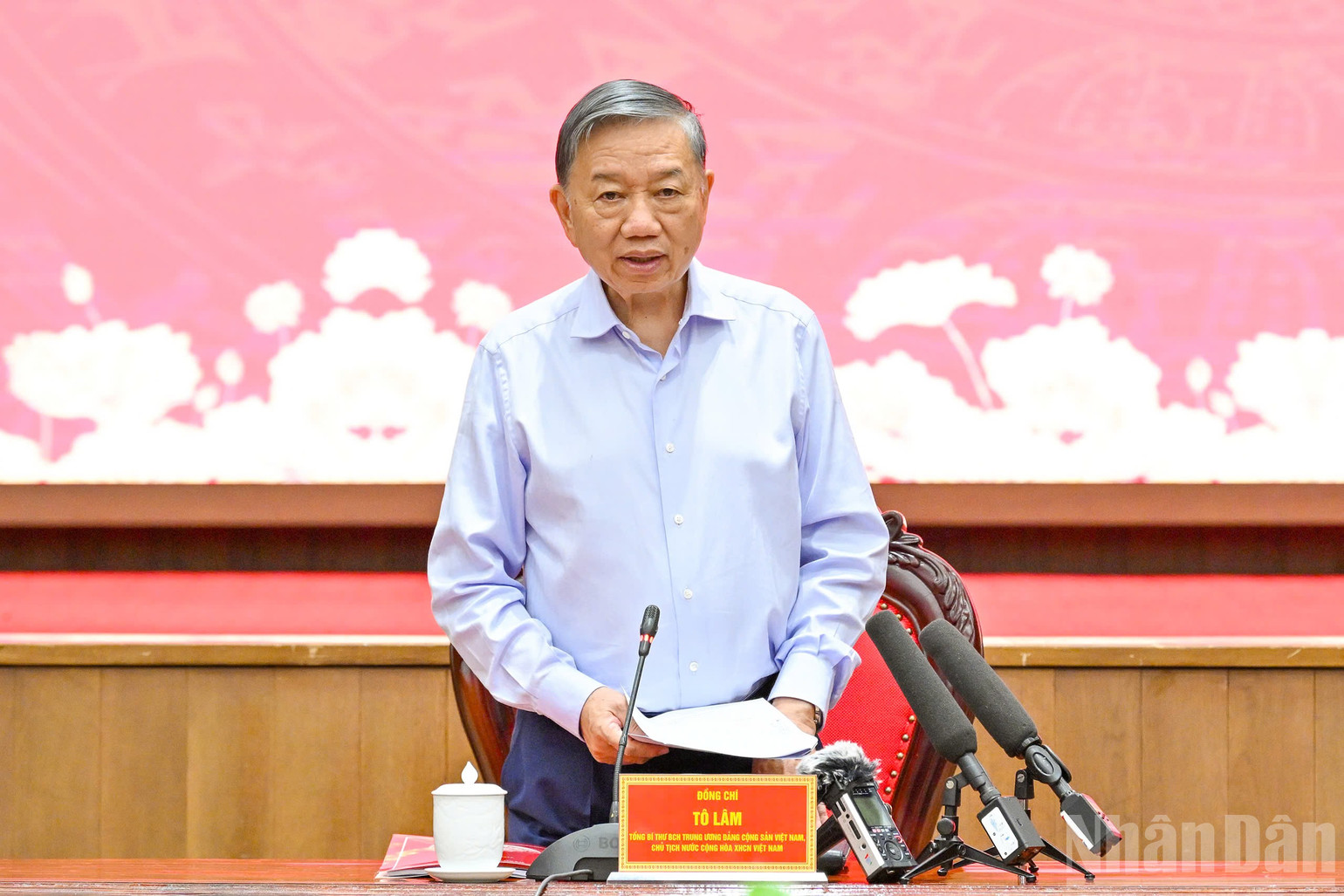 Tổng Bí thư, Chủ tịch nước Tô Lâm phát biểu tại cuộc họp Thường trực Ban Chỉ đạo Trung ương về phòng, chống tham nhũng, lãng phí, tiêu cực. (Ảnh: Thủy Nguyên)