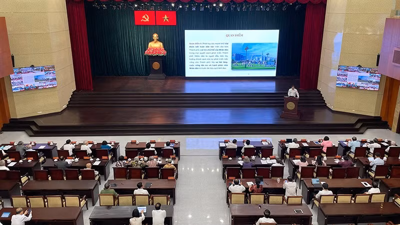 Toàn cảnh hội nghị. (Ảnh: MINH HIỆP)