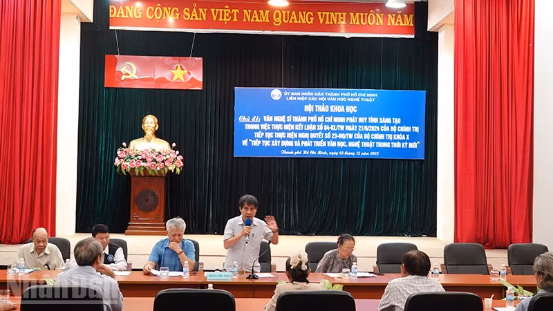 Quang cảnh hội thảo. (Ảnh:LINH BẢO).