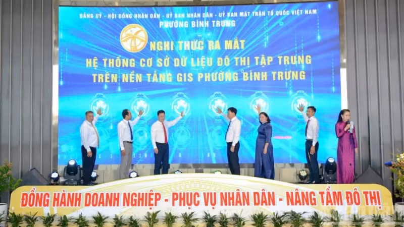 Phường Bình Trưng chính thức đưa Hệ thống thông tin địa lý (GIS) vào vận hành.