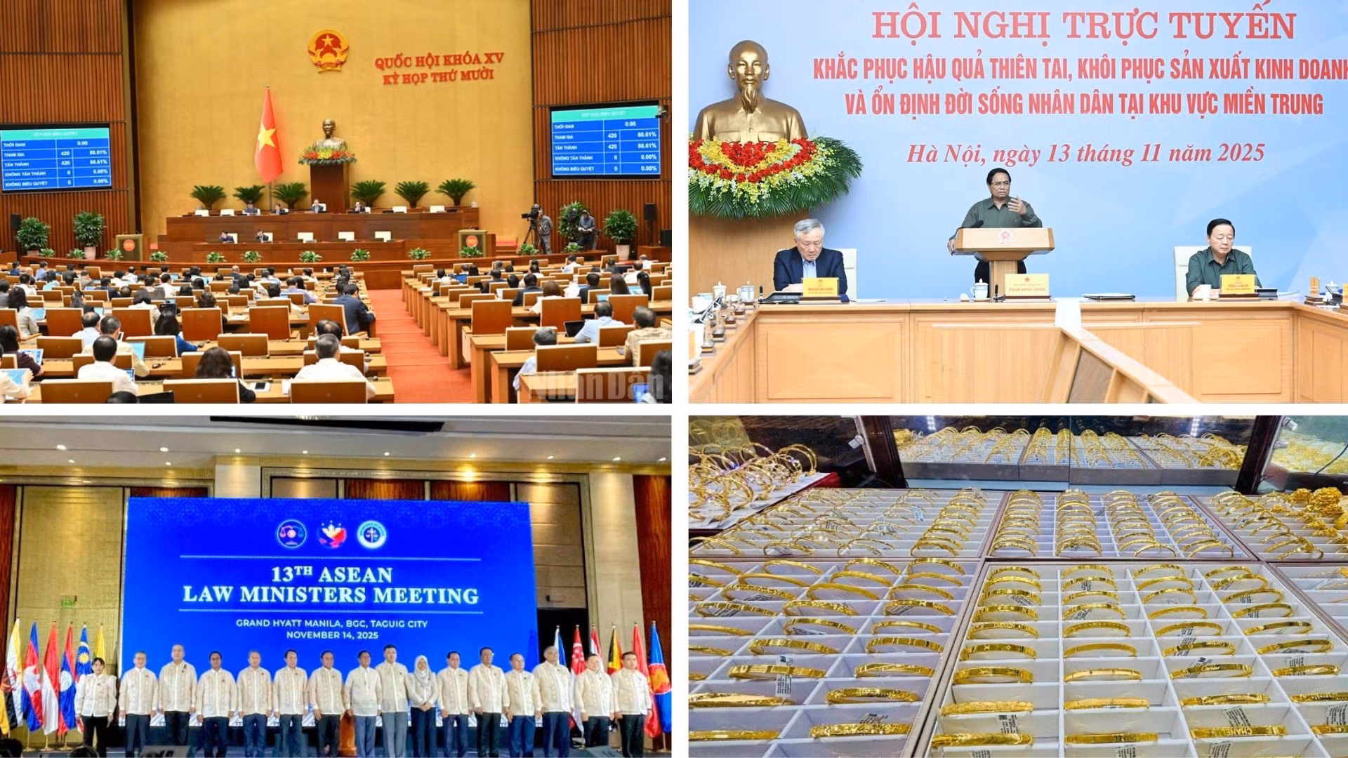 Tin nổi bật ngày 14/11: Bảo đảm mức tối thiểu 3% tổng chi ngân sách Nhà nước cho khoa học, công nghệ; Xét xử vụ án đưa và nhận hối lộ tại Bệnh viện Tâm thần Trung ương 1