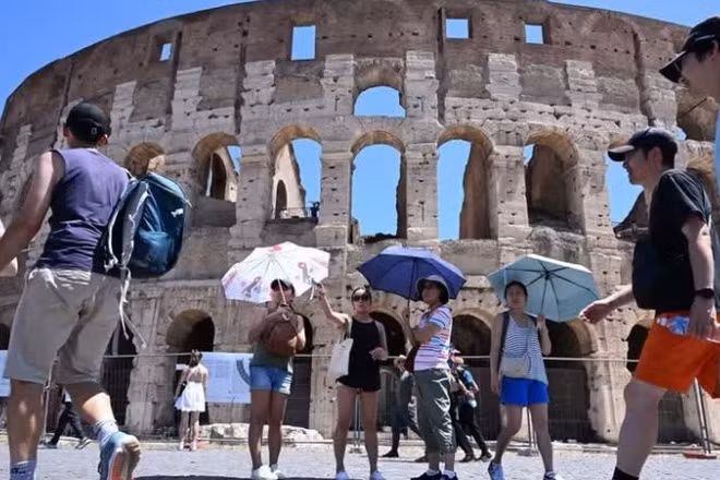 Thời tiết nắng nóng ở Italy. (Ảnh: THX)