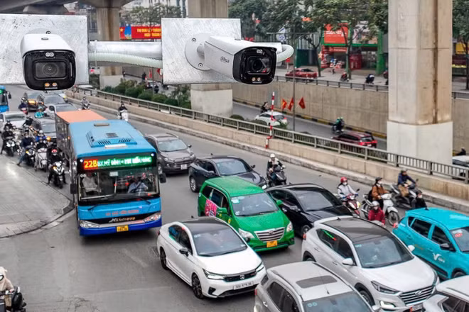 Ứng dụng Internet vạn vật (IoT) trong lĩnh vực giao thông thông minh tại Thủ đô Hà Nội. (Ảnh: Đặng Tiến)