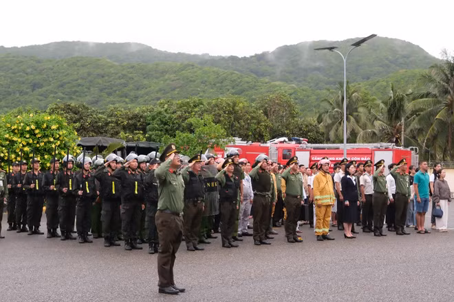 Diễn tập khẩn nguy đối phó với hành vi can thiệp bất hợp pháp vào hoạt động hàng không dân dụng tại Cảng hàng không Côn Đảo năm 2026. (Nguồn: ACV)