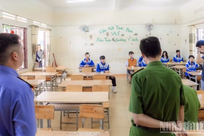 Cơ quan Cảnh sát điều tra Công an tỉnh Lâm Đồng xác định hiện trường, hành vi và các đối tượng liên quan trong vụ việc. (Ảnh: Công an tỉnh Lâm Đồng)