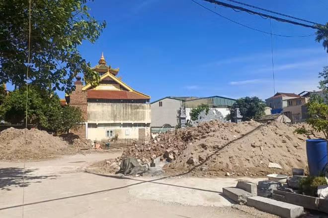 Hiện tại đình Tứ Kỳ (Hà Nội) đang được tu bổ, tôn tạo. (Ảnh: Phường Hoàng Liệt)