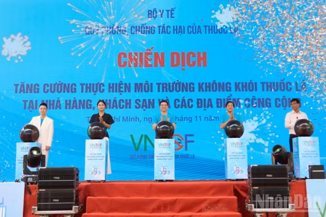 Lễ phát động Chiến dịch tăng cường thực hiện môi trường không khói thuốc lá tại Thành phố Hồ Chí Minh