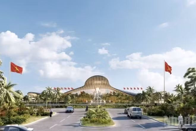 Phối cảnh Cảng Hàng không quốc tế Phú Quốc được nâng cấp, mở rộng chuẩn bị phục vụ APEC 2027. (Ảnh: Báo Nhân Dân)