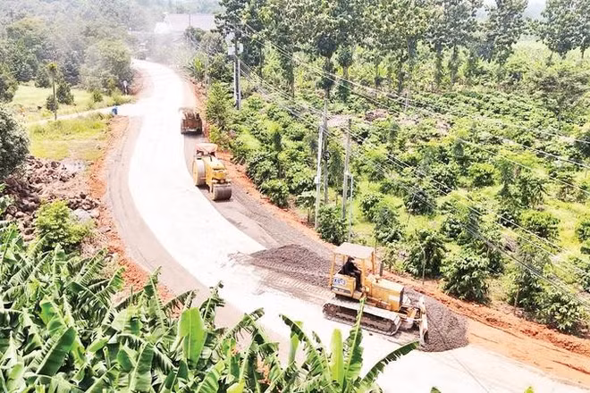 Tuyến đường ấp 6-7, xã Phú Vinh dự kiến hoàn thành đầu năm 2027.