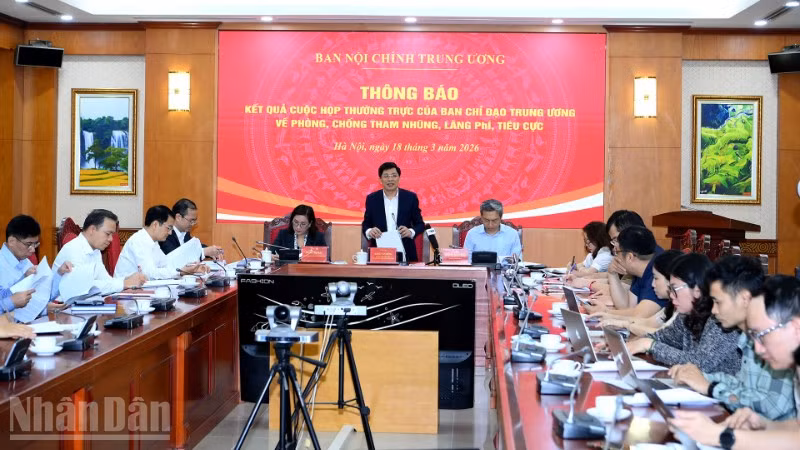 Quang cảnh cuộc họp báo. (Ảnh: ĐĂNG KHOA)